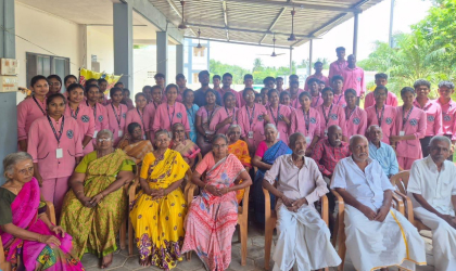 Visiting an Old Age Orphanage